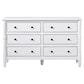 Walker Edison Vivienne 6-Drawer Dresser in White, , large