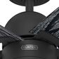 Hunter Erling 52" Ceiling Fan with LED Light in Matte Black, , large