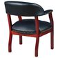 Regency Global Sourcing Ivy League Low Curved Back Captain Chair in Black, , large