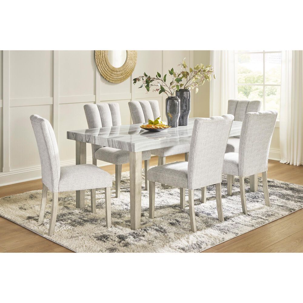 Ashley Larawyn Dining Table in Bisque, White and Gray - Table Only, , large