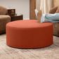 Jaxx Candler Boucle Fabric Ottoman in Terra Cotta, , large