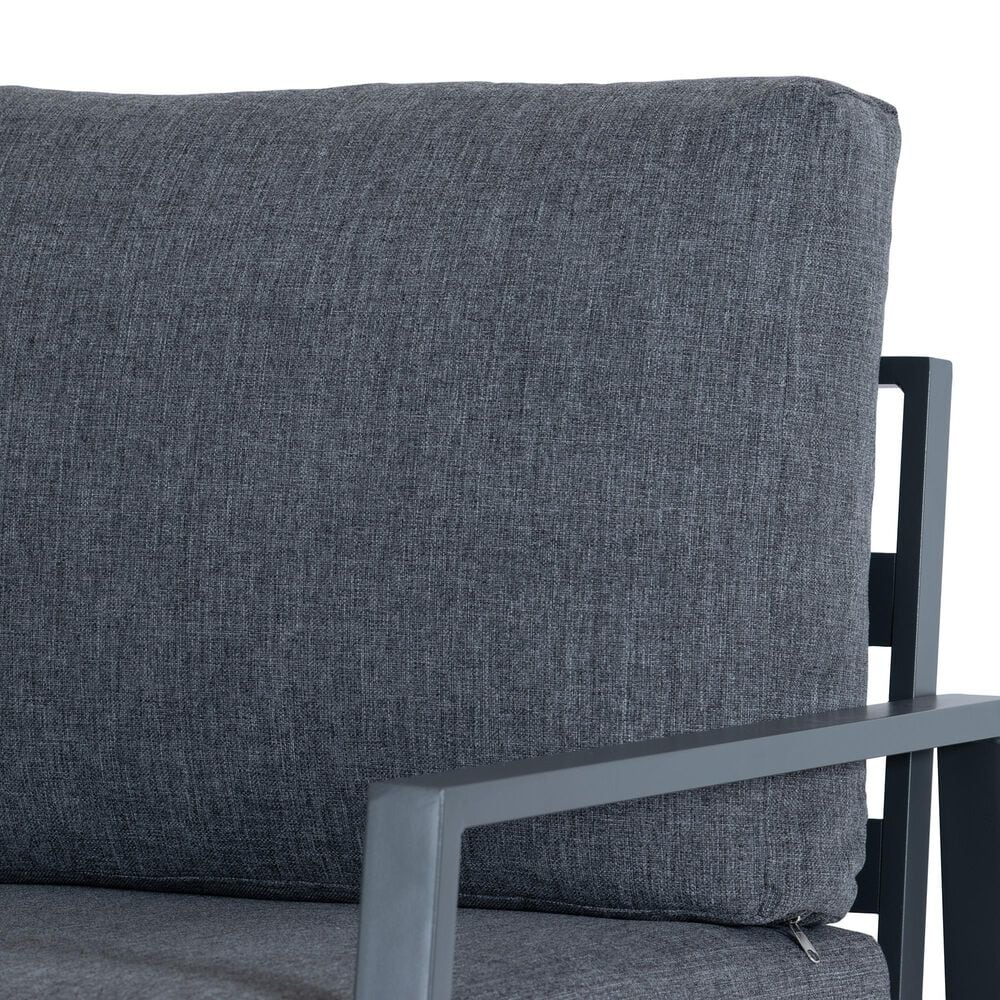 CorLiving Eden 4-Piece Patio Conversation Set in Grey, , large