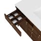 James Martin Kinnsden 48" Single Bathroom Vanity in Sable Oak with 3 cm Victorian Silver Silestone Top, Rectangular Sink and FreePower Wireless Charger, , large