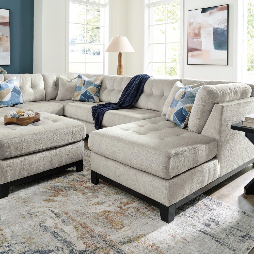 Ashley Maxon Place Oversized Accent Ottoman in Stone, , large