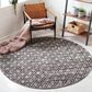 Safavieh Natura 6" Round Ivory and Red Area Rug, , large
