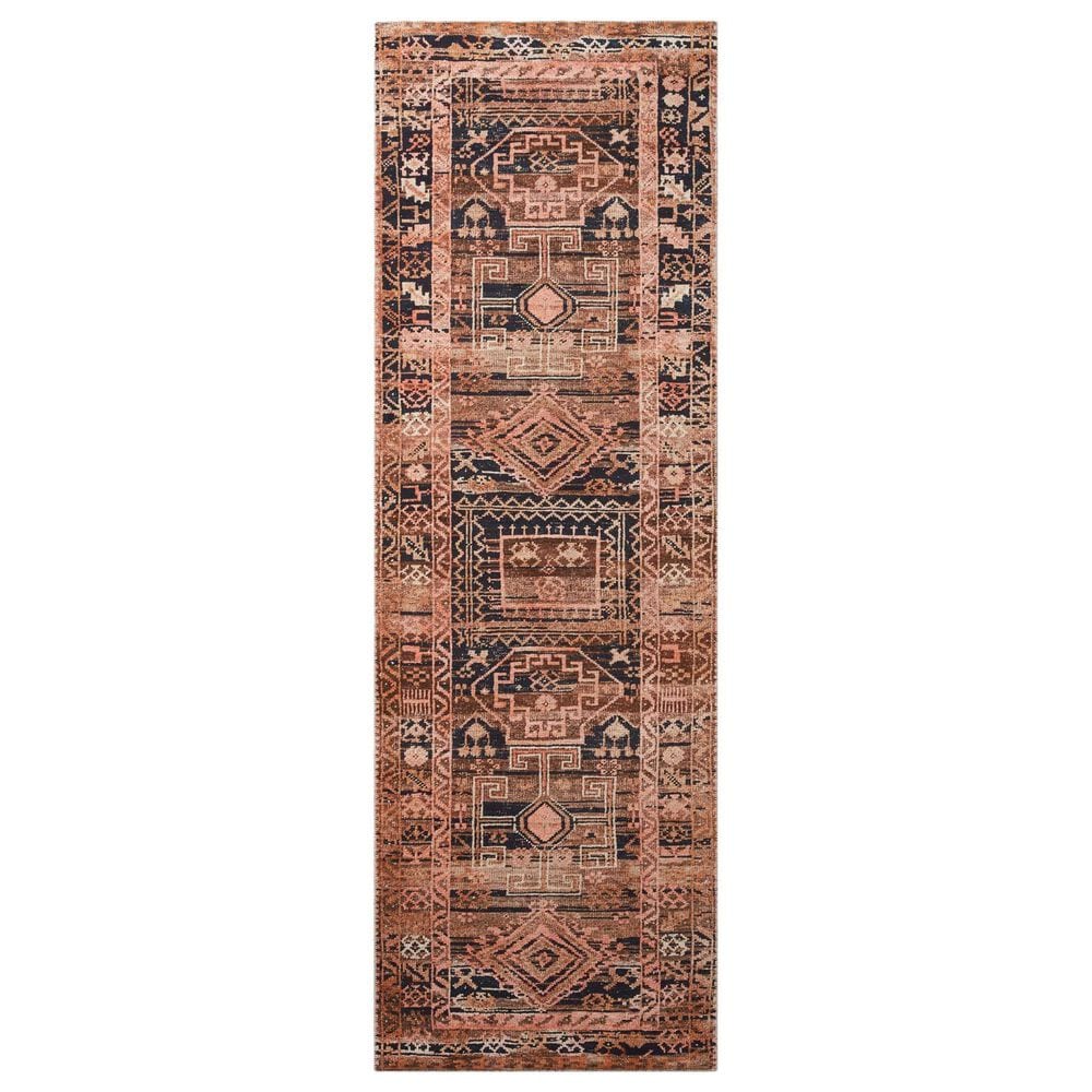 Loloi II Layla 2" x 5" Mocha and Blush Area Rug, , large