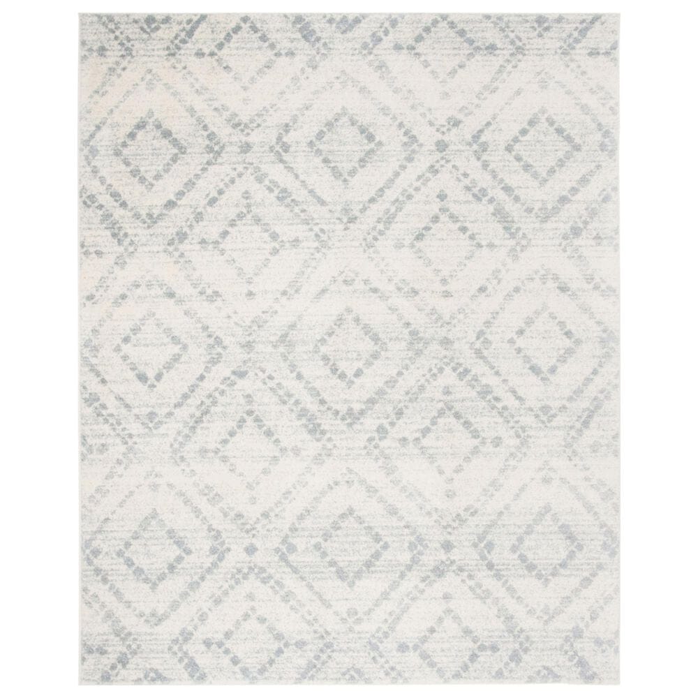 Safavieh Adirondack ADR131T 10" x 14" Ivory and Light Blue Area Rug, , large