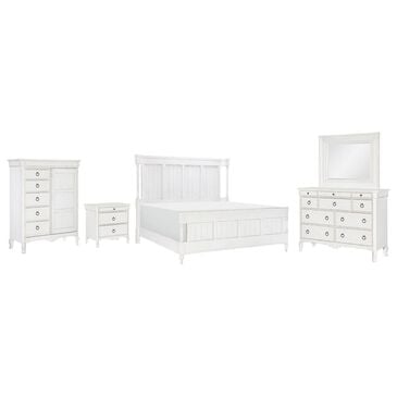 Legacy Classic Vintage Market 5-Piece Queen Panel Bedroom Set in Picket Fence, , large