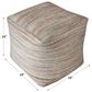 Uttermost Shiro Pouf in Butterscotch and Light Tan, , large