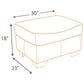 Ashley Bladen Ottoman in Coffee, , large