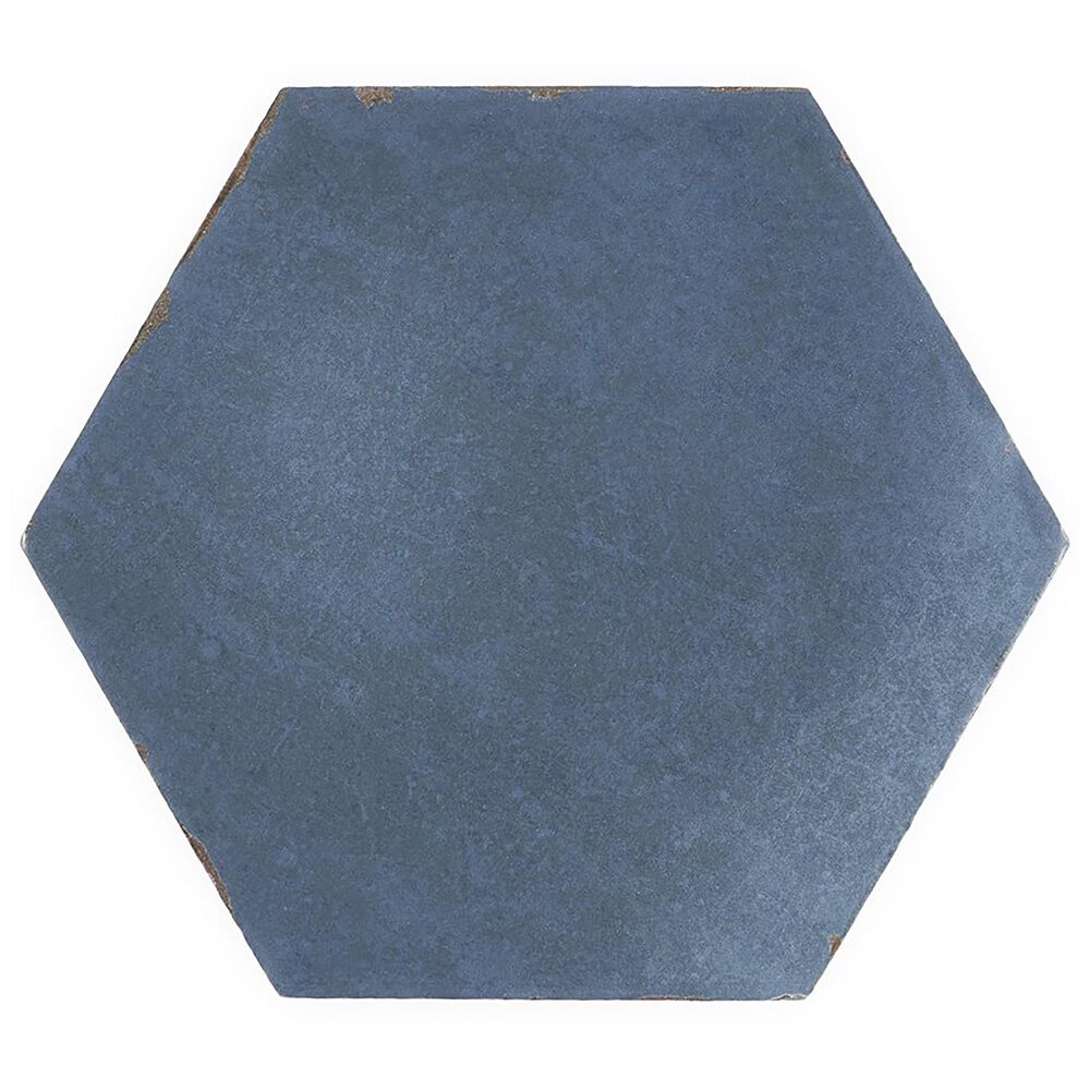 Soho Studio Costahex Chiazza Marino 5.5" x 6" Hexagon Porcelain Tile, , large