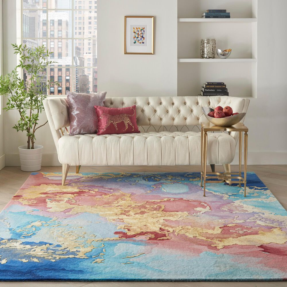 Nourison Prismatic PRS18 7&#39;9&quot; x 9&#39;9&quot; Multicolor Area Rug, , large