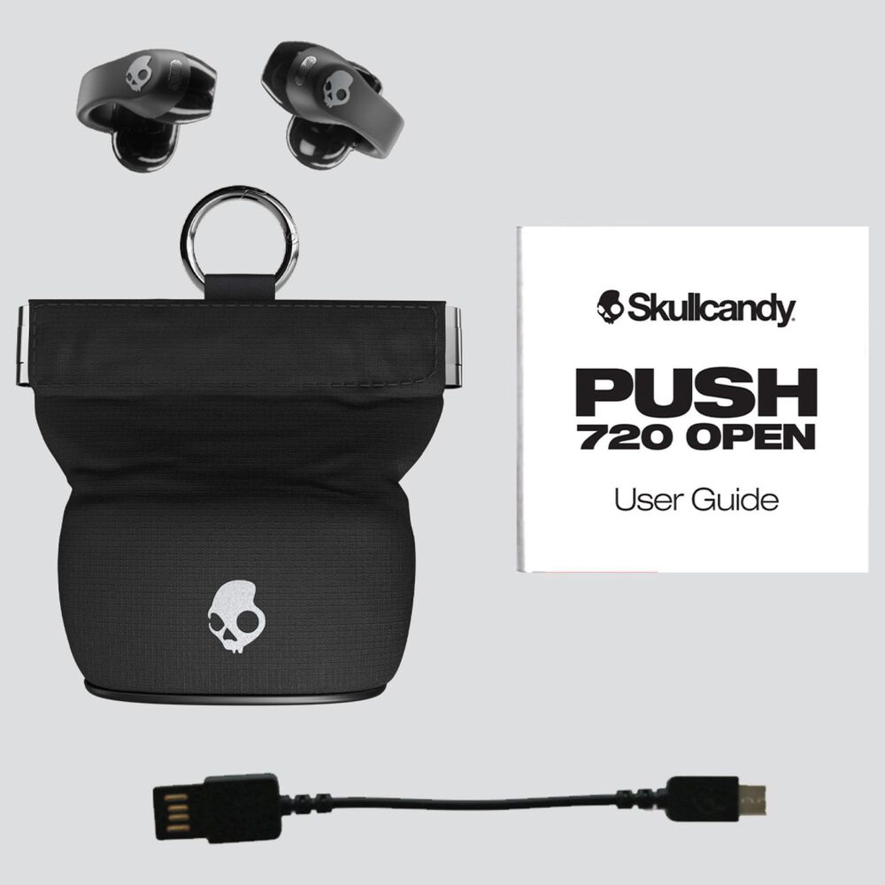 Skullcandy Push 720 Open Open-Ear True Wireless Earbuds in black, , large