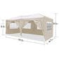 HOMLUX 10" x 20" Outdoor Pop Up Canopy Gazebo for Party in Beige, , large