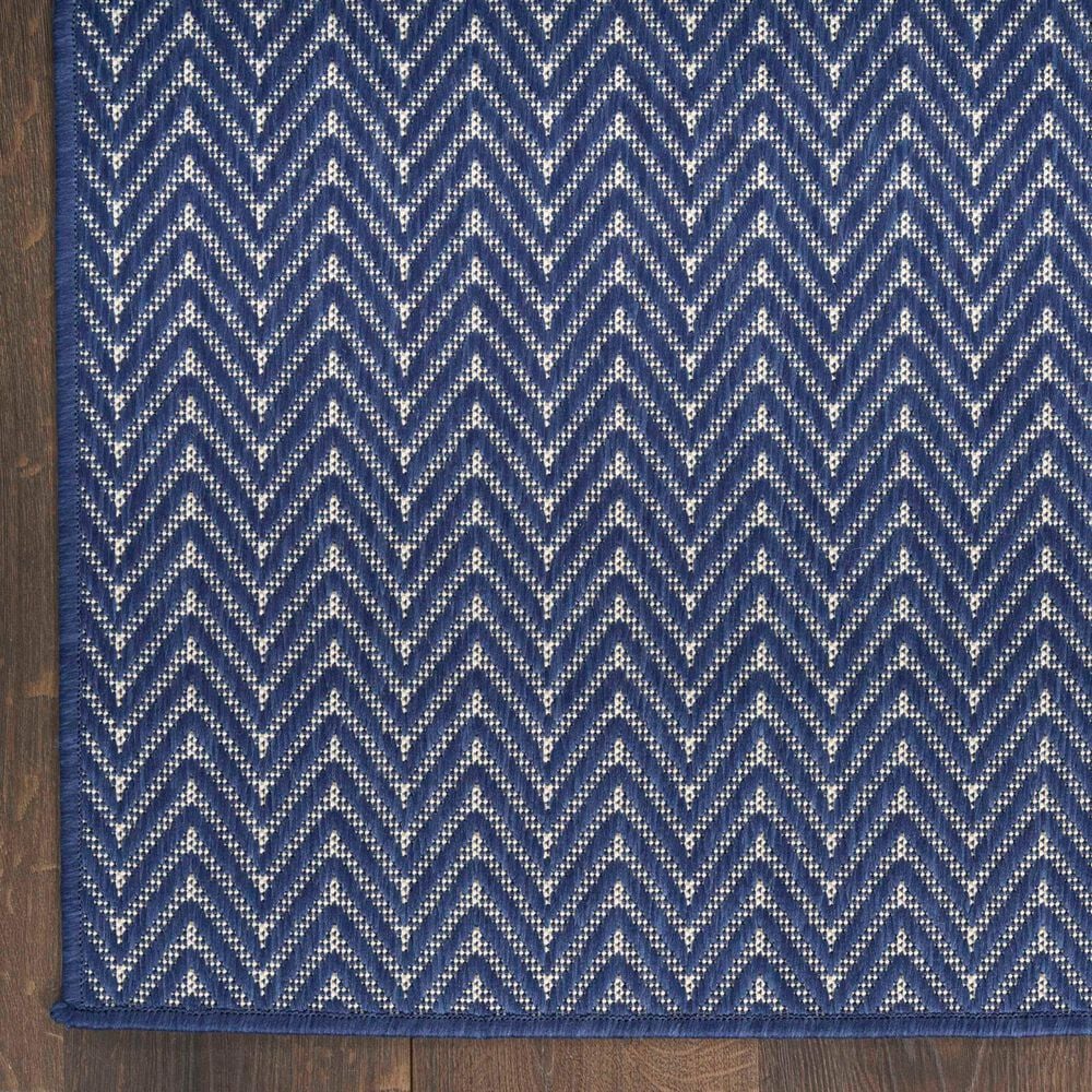 Nourison Horizon HOZ02 Navy 6&#39; x 9&#39; Indoor/Outdoor Area Rug, , large