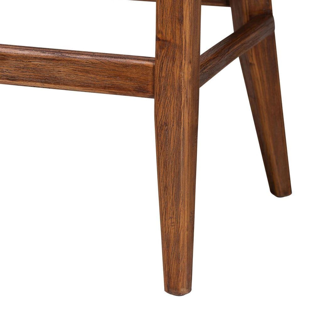 Baxton Studio Ridley Bar Stool in Brown Wash, , large