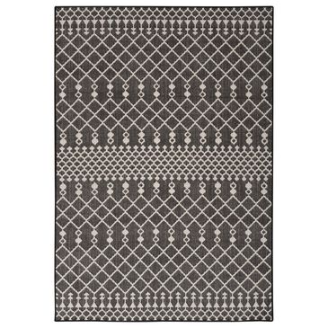 Nourison Positano Southwestern Black 7" x 10" Indoor/Outdoor Area Rug, , large