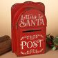The Gerson Company 15" Metal Holiday Mailbox with Gold Accented in Red, , large