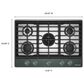 KitchenAid 30" Gas Cooktop with Aluminum Griddle and LED Backlit Knobs in Juniper, , large