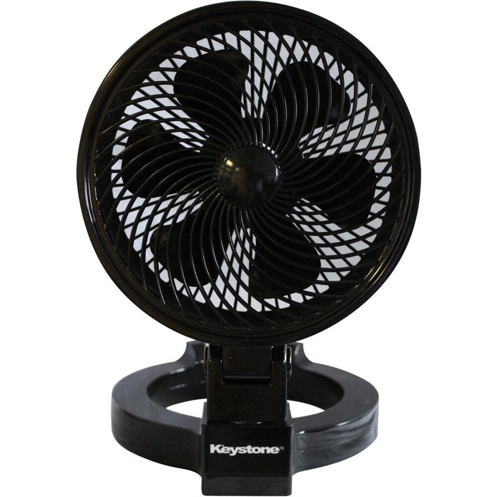 Keystone 7" Convertible Fan in Black, , large