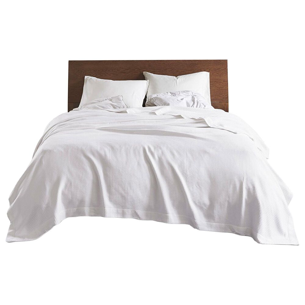 Hampton Park Egyptian Cotton Twin Blanket in White, , large