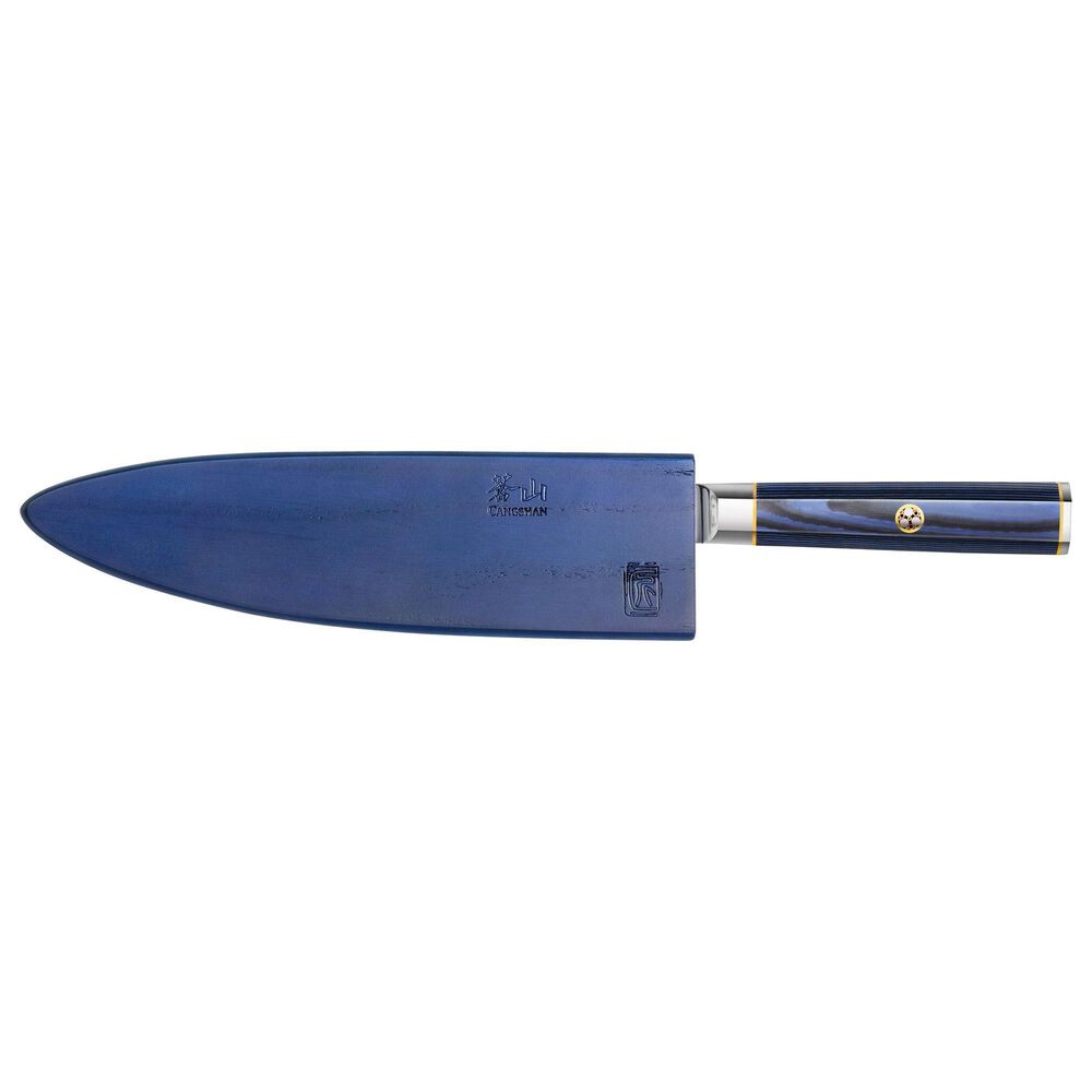Cangshan Kita 8&quot; Chef&#39;s Knife with Sheath in Blue, Black and Silver, , large
