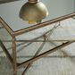 Ashley Cloverty 3-Piece Occasional Table Set in Aged Gold and Clear, , large