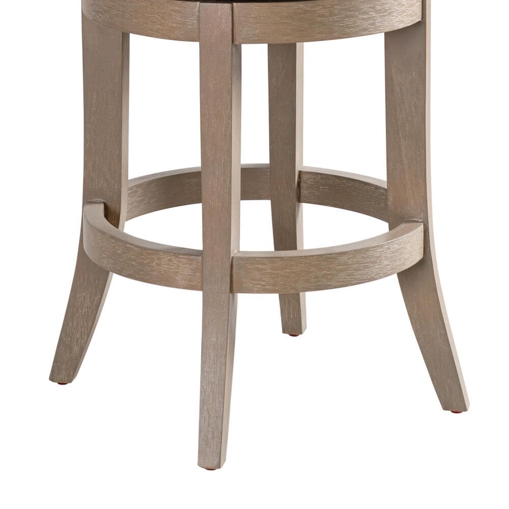 Armen Living Mystic 30" Swivel Counter Stool in Washed Wood, , large