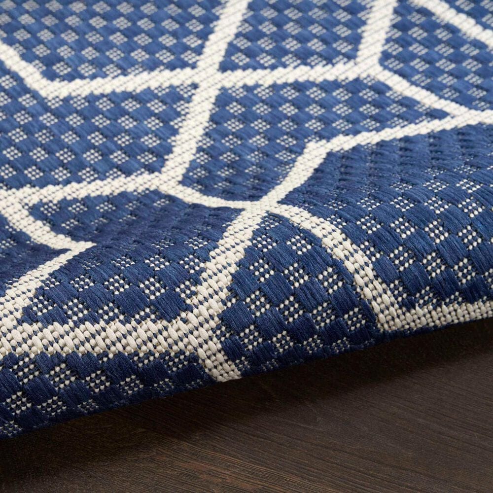 Nourison Horizon HOZ01 Navy 9&#39; x 12&#39; Indoor/Outdoor Area Rug, , large