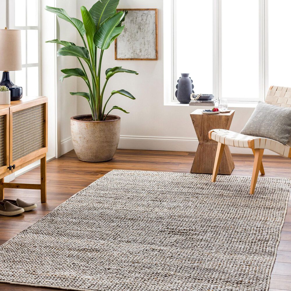 Surya Reika Off-White, Gray, Light Gray and Rust 10&#39; x 14&#39; Indoor/Outdoor Area Rug, , large