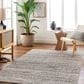 Surya Reika Off-White, Gray, Light Gray and Rust 10" x 14" Indoor/Outdoor Area Rug, , large