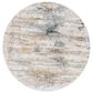 Surya Cardiff CDF-2306 Medium Gray, Light Blue, Mustard and Dark Blue 7"10" Round Area Rug, , large