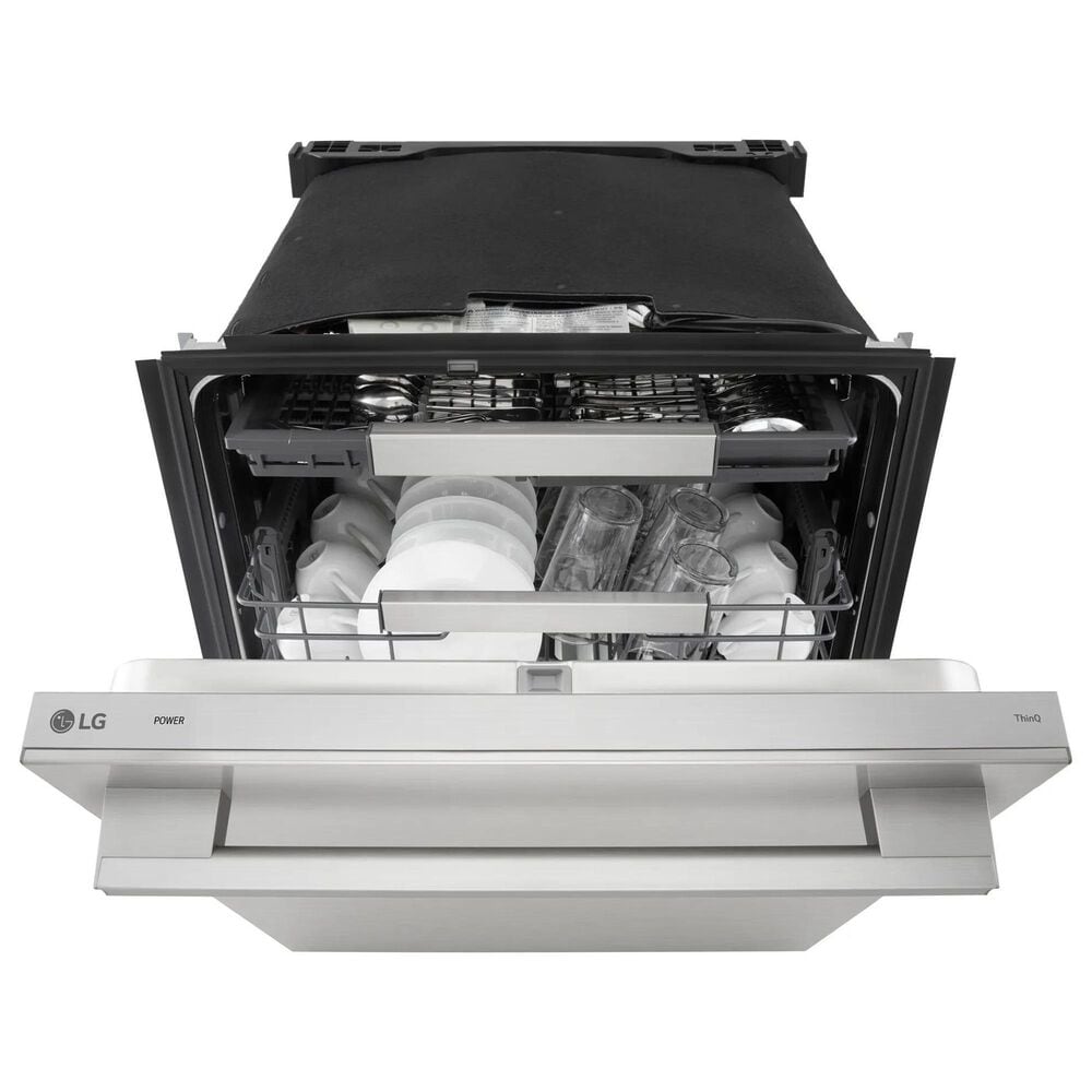 LG 24&quot; Built-In Bar Handle Dishwasher with TrueSteam in PrintProof Stainless Steel, , large