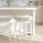 Armen Living Lenon Counter Height Stool in White, , large