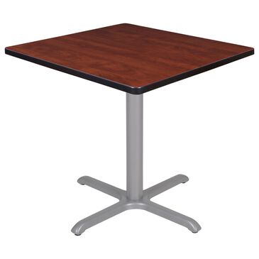 Regency Global Sourcing Cain 30" Square Dining Table in Cherry and Grey - Table Only, , large