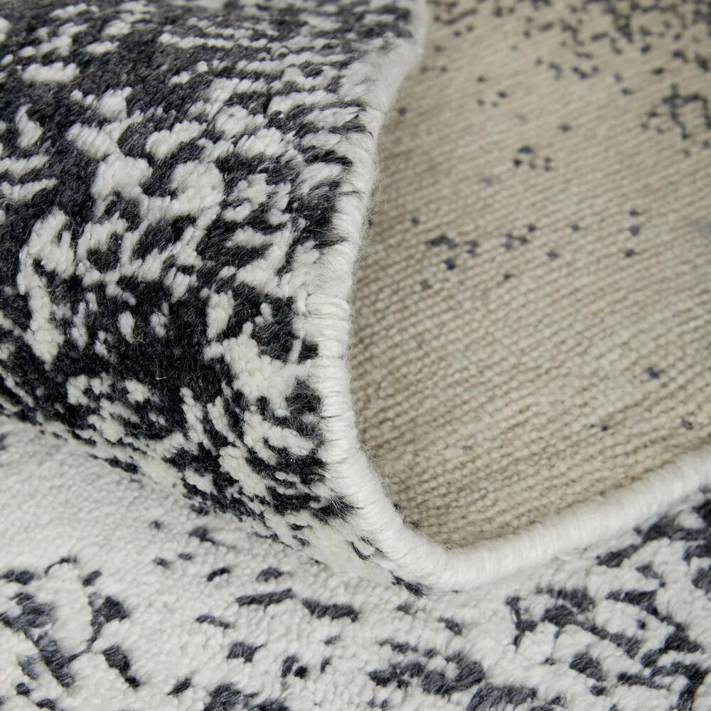Feizy Coda 8930F 3&#39;6&quot; x 5&#39;6&quot; Black and White Area Rug, , large