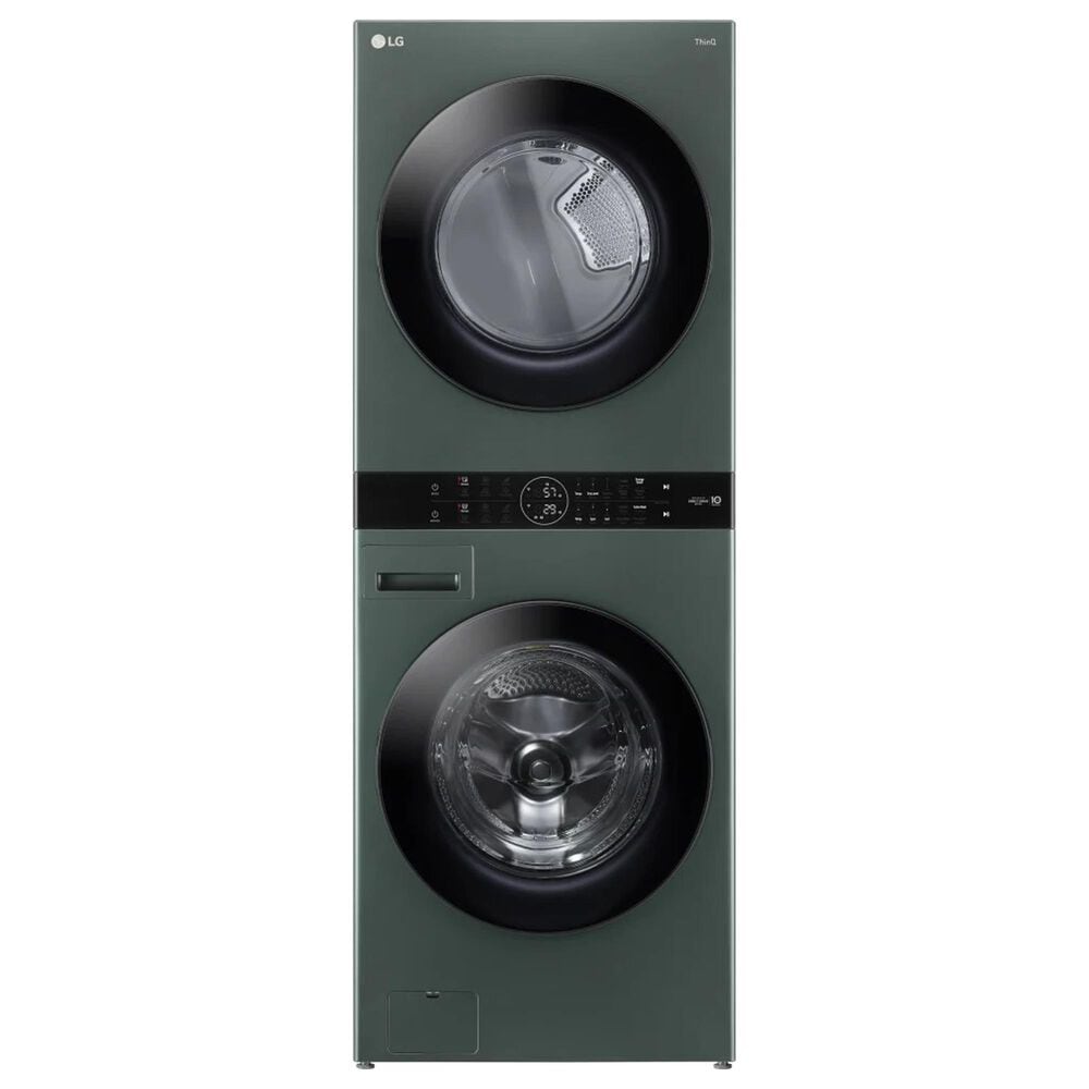 LG Single Unit Front Load WashTower with Center Control 4.5 Cu. Ft. Washer and 7.4 Cu. Ft. Electric Dryer in Nature Green, , large