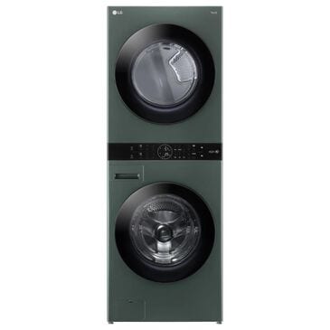 LG Single Unit Front Load WashTower with Center Control 4.5 Cu. Ft. Washer and 7.4 Cu. Ft. Electric Dryer in Nature Green, , large