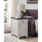 Martin Svensson Home Monterey Power Chairside Table in White Stain and Grey, , large
