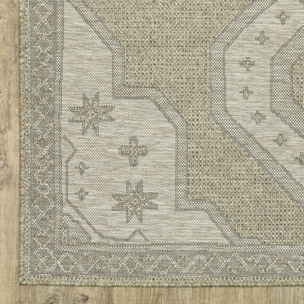 Oriental Weavers Tortuga TR08A 3&#39;3&quot; x 5&#39; Beige and Black Area Rug, , large