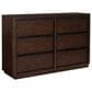 Millenium Dilenno 6 Ball Bearing Smooth Gliding Drawer Dresser in Dark Brown, , large