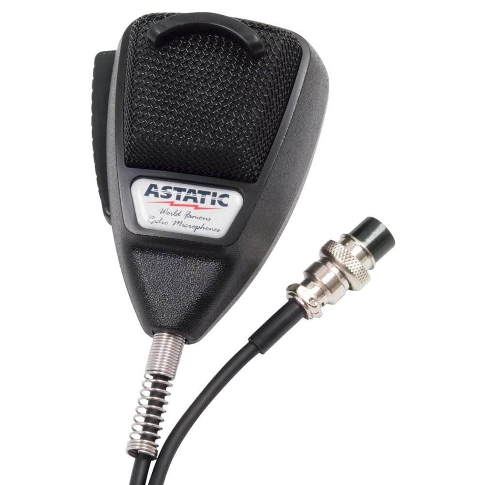 Astatic Noise Cancelling 4-Pin CB Microphone in Black, , large