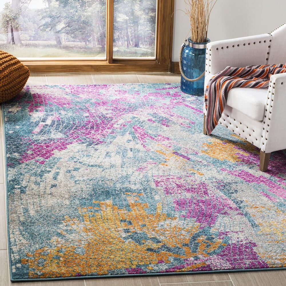 Safavieh Madison MAD201M 3" x 5" Multicolor Area Rug, , large