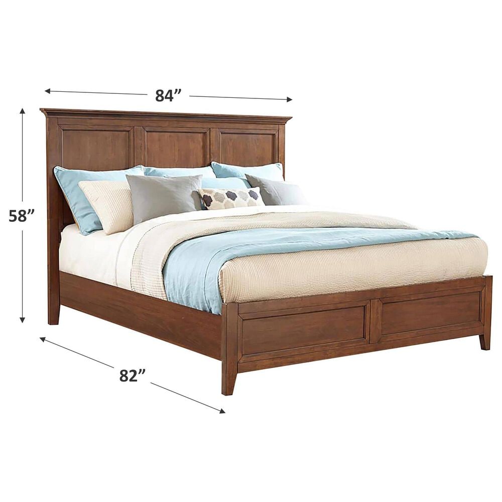 Hawthorne Furniture San Mateo King Panel Bed in Tuscan, , large