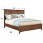 Hawthorne Furniture San Mateo King Panel Bed in Tuscan, , large
