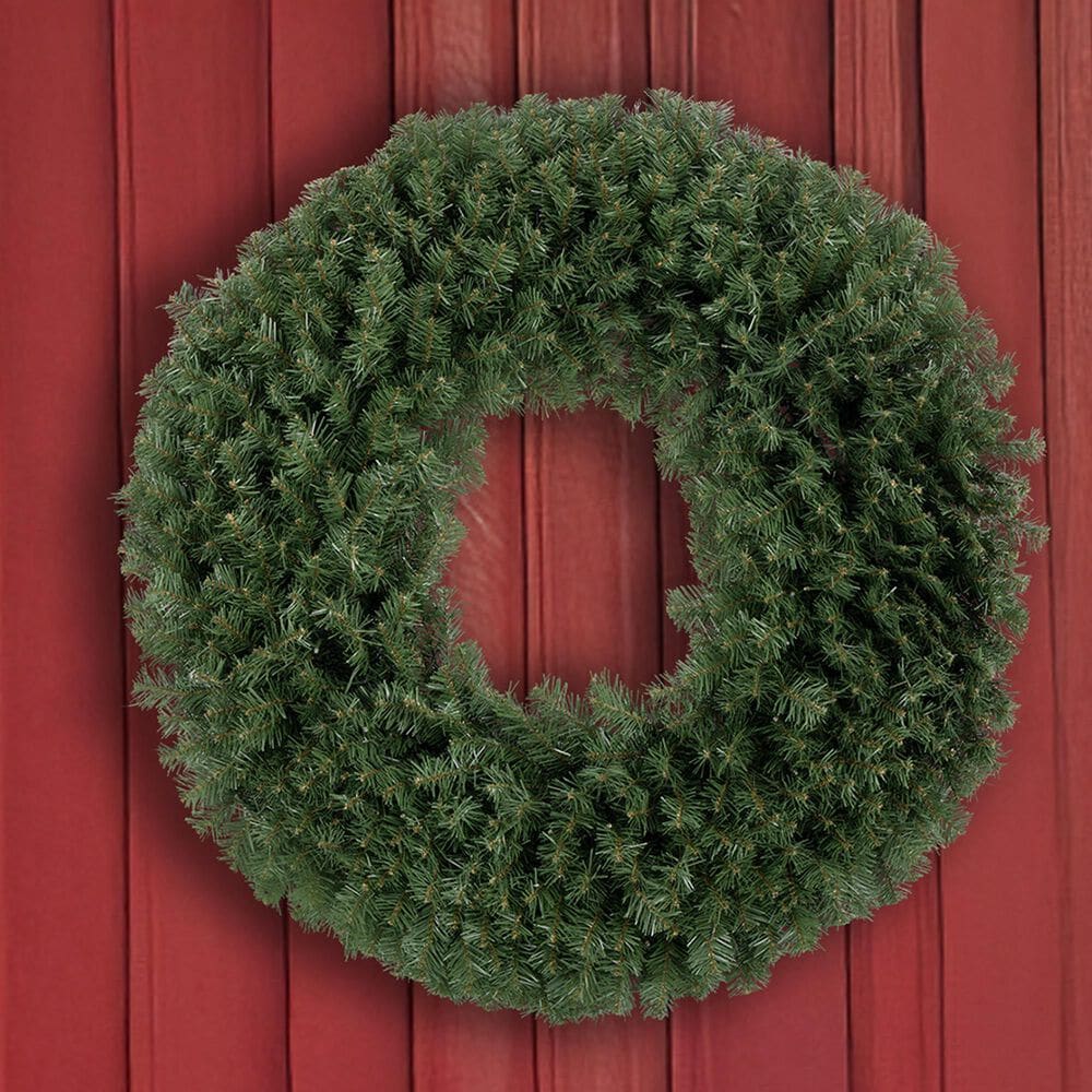 Timberlake 48&quot; Large Christmas Wreath with 200 LED Lights in Green, , large