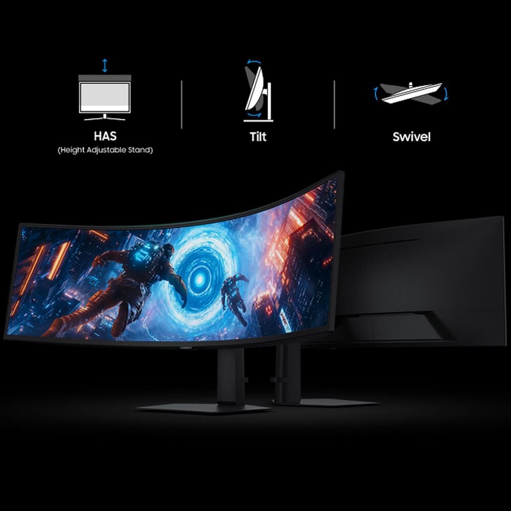 Samsung 49&quot; Odyssey G9 G91F DQHD 144Hz Gaming Monitor in Black, , large