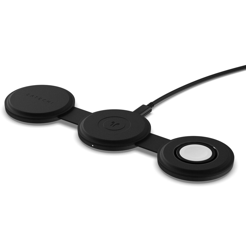 Satechi OntheGo 3-in-1 Wireless Charger in Black, , large