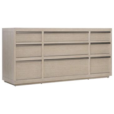 Bernhardt Solaria 9-Drawer Dresser in Dune and Shiny Nickel, , large