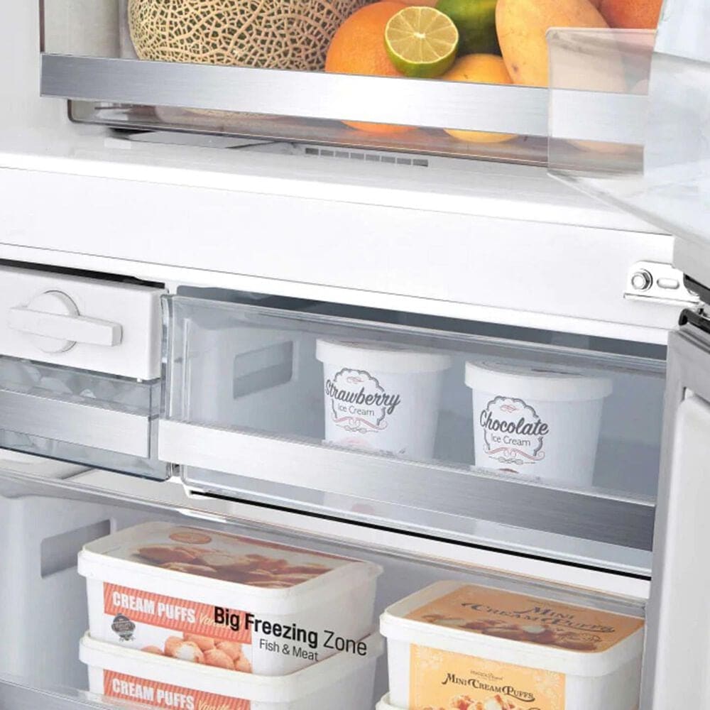 LG 15 Cu. Ft. Bottom Freezer Refrigerator in Stainless Steel, , large